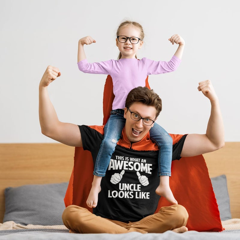 Sweet Gisele This is What an Awesome Uncle Looks Like Shirt â€“ Funny Adult Humor T-Shirt for Men, Christmas, Birthday, Announcement Gift Grey XX-Large - Image 2